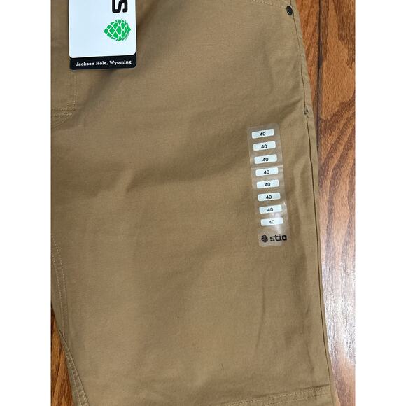 Stio men’s Rivet Canvas Utility Boot Brown Pants 40x32- NWT - Picture 3 of 7
